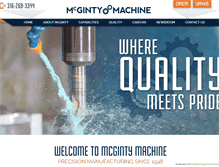 Tablet Screenshot of mcgintymachine.com